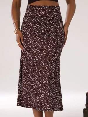 Sinsay - Spódnica midi w kropki - wielobarwny