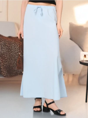 Sinsay - Spódnica midi z wiązaniem - błękitny