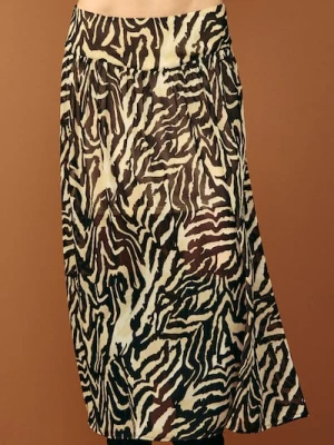 Sinsay - Spódnica midi ze wzorkiem - wielobarwny