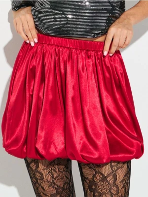 Sinsay - Spódnica mini bombka - czerwony