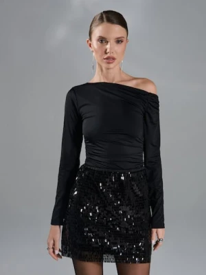 Sinsay - Spódnica mini - czarny