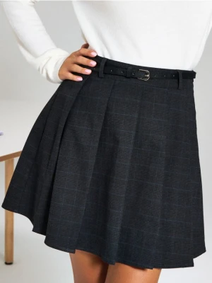 Sinsay - Spódnica mini w kratę - wielobarwny