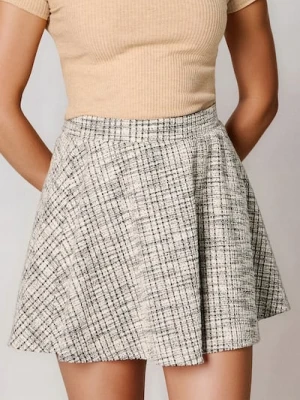 Sinsay - Spódnica mini w kratę - wielobarwny