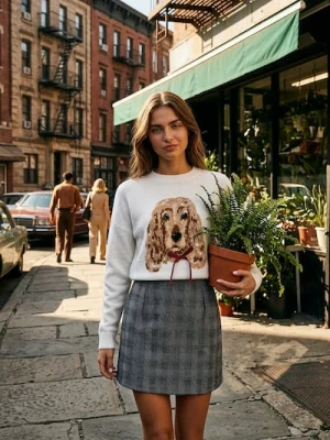 Sinsay - Spódnica mini w kratę - wielobarwny