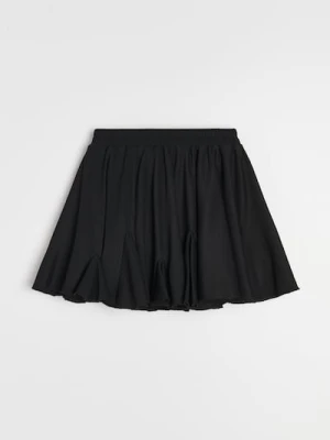 Sinsay - Spódnica mini z kontrafałdami - czarny