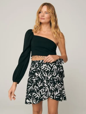 Sinsay - Spódnica mini z wiązaniem - wielobarwny