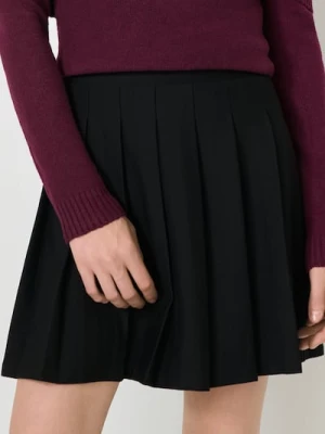 Sinsay - Spódnica mini z zakładkami - czarny