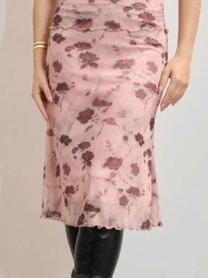 Sinsay - Spódnica w kwiaty - wielobarwny