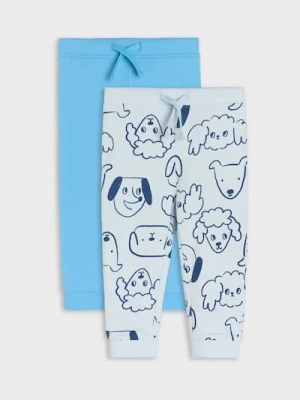 Sinsay - Spodnie 2 pack - błękitny