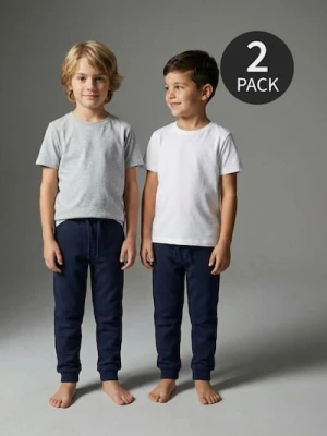 Sinsay - Spodnie 2 pack - granatowy