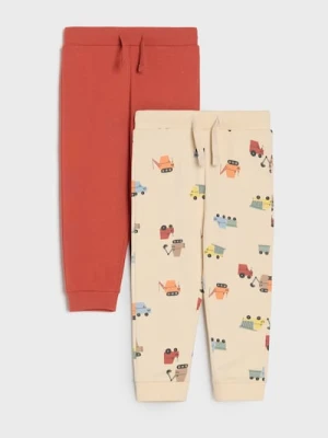 Sinsay - Spodnie 2 pack - kremowy