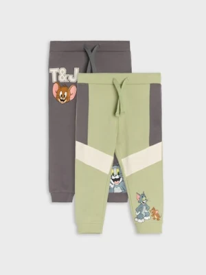 Sinsay - Spodnie 2 pack Tom and Jerry - szary