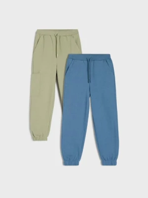 Sinsay - Spodnie 2 pack - zielony