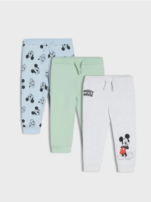 Sinsay - Spodnie 3 pack Mickey Mouse - niebieski