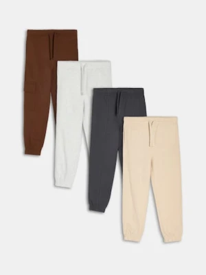 Sinsay - Spodnie 4 pack - brązowy