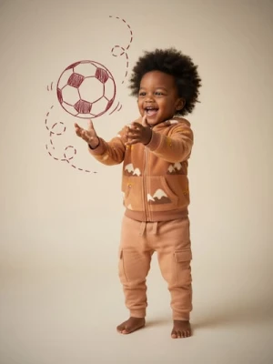 Sinsay - Spodnie cargo 2 pack - brązowy