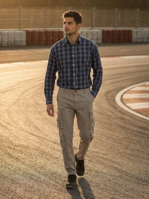 Sinsay - Spodnie cargo - beżowy