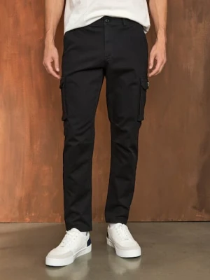 Sinsay - Spodnie cargo - czarny