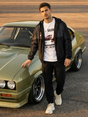 Sinsay - Spodnie cargo jogger - czarny