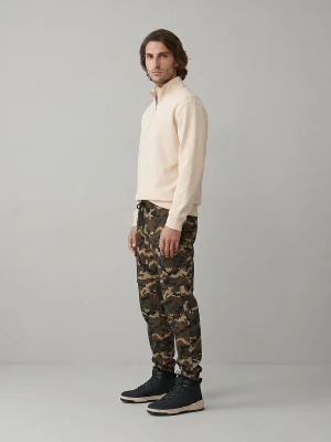 Sinsay - Spodnie cargo jogger - wielobarwny