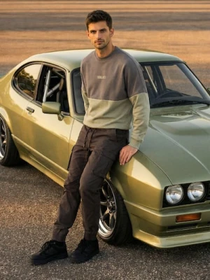 Sinsay - Spodnie cargo jogger - zielony