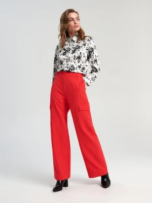 Sinsay - Spodnie cargo - pomarańczowy