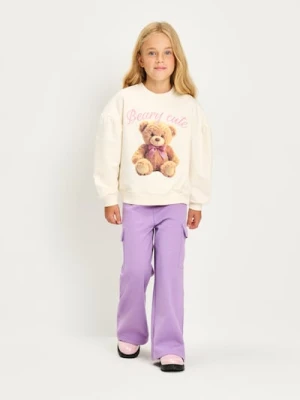 Sinsay - Spodnie cargo z meszkiem w środku - niebieski