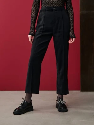 Sinsay - Spodnie carrot - czarny