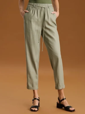 Sinsay - Spodnie carrot - zielony