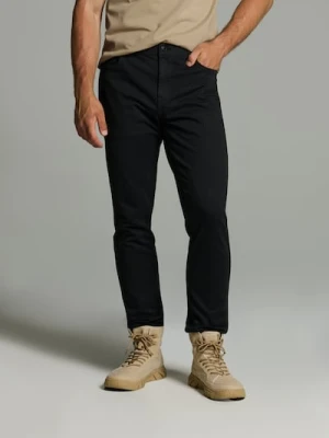 Sinsay - Spodnie chino - czarny