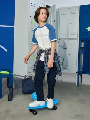 Sinsay - Spodnie chino - granatowy