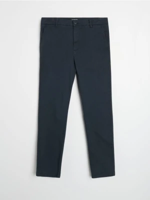Sinsay - Spodnie chino slim - niebieski