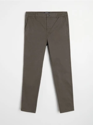 Sinsay - Spodnie chino slim - zielony