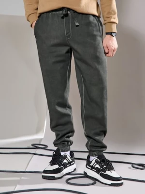 Sinsay - Spodnie comfort fit - khaki