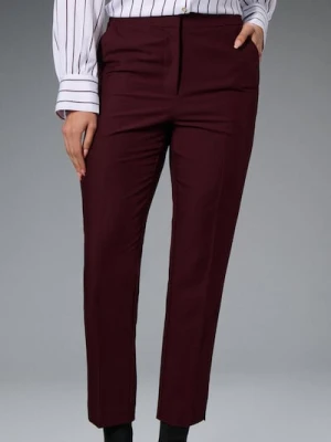 Sinsay - Spodnie cygaretki - bordowy