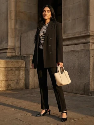 Sinsay - Spodnie cygaretki - czarny