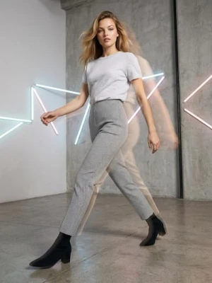 Sinsay - Spodnie cygaretki - wielobarwny