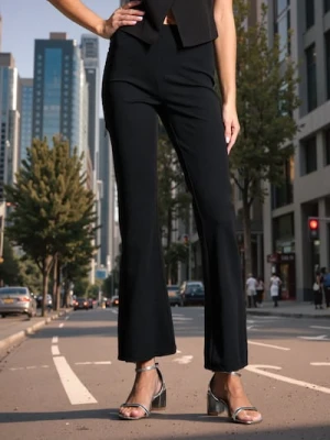 Sinsay - Spodnie - czarny