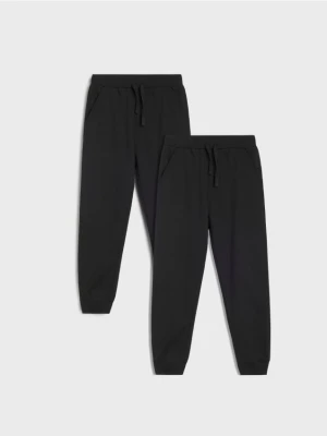 Sinsay - Spodnie dresowe 2 pack - czarny