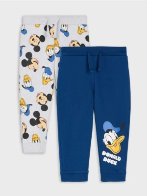 Sinsay - Spodnie dresowe 2 pack Mickey Mouse - szary