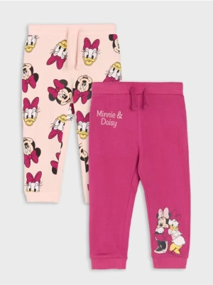 Sinsay - Spodnie dresowe 2 pack Minnie Mouse - różowy