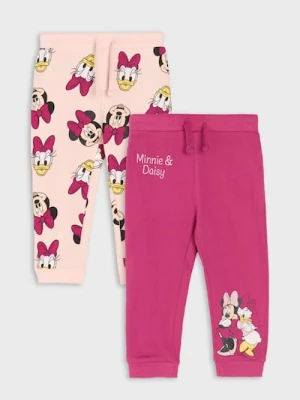 Sinsay - Spodnie dresowe 2 pack Minnie Mouse - różowy