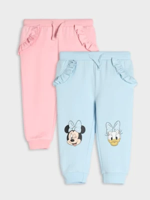 Sinsay - Spodnie dresowe 2 pack Myszka Minnie - niebieski