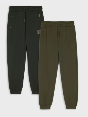 Sinsay - Spodnie dresowe 2 pack - niebieski