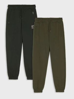 Sinsay - Spodnie dresowe 2 pack - niebieski