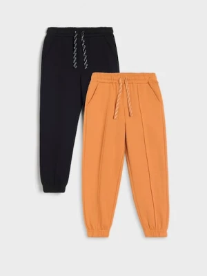 Sinsay - Spodnie dresowe 2 pack - pomarańczowy