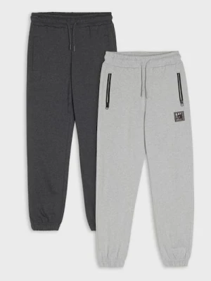 Sinsay - Spodnie dresowe 2 pack - szary