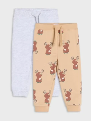 Sinsay - Spodnie dresowe 2 pack - zielony