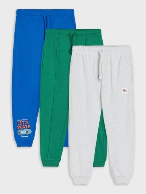 Sinsay - Spodnie dresowe 3 pack - niebieski