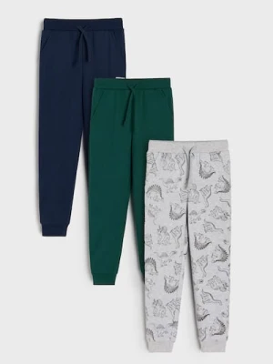 Sinsay - Spodnie dresowe 3 pack - szary